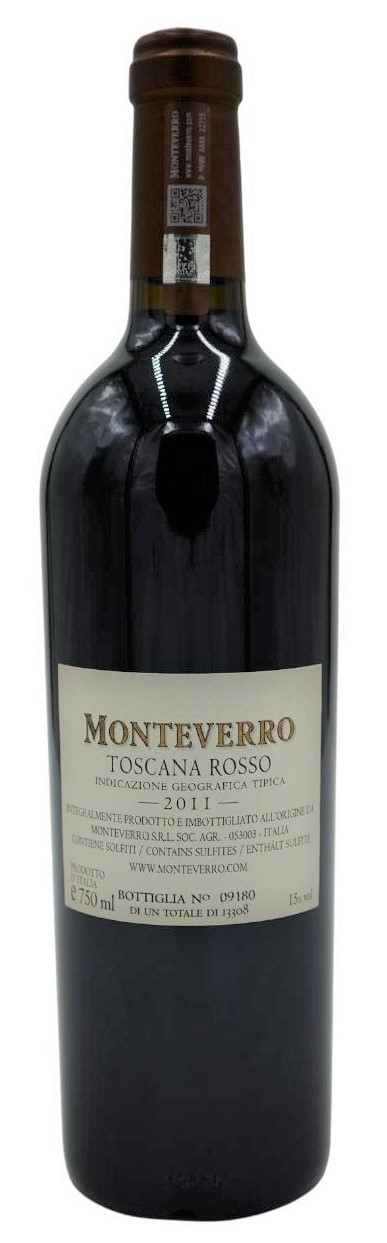 Monteverro 2011 - back label
