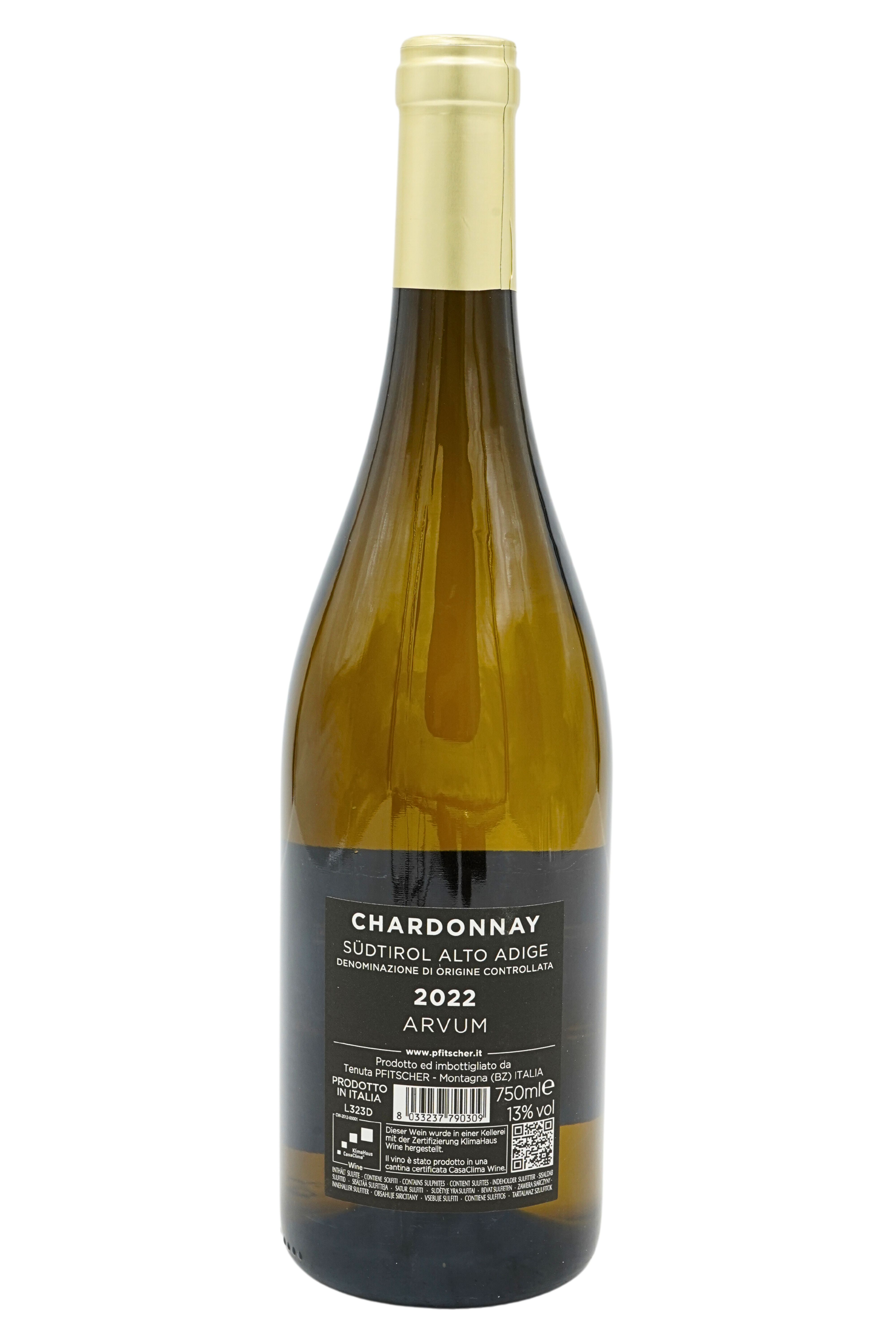 2022 Arvum Chardonnay Alto Adige DOC