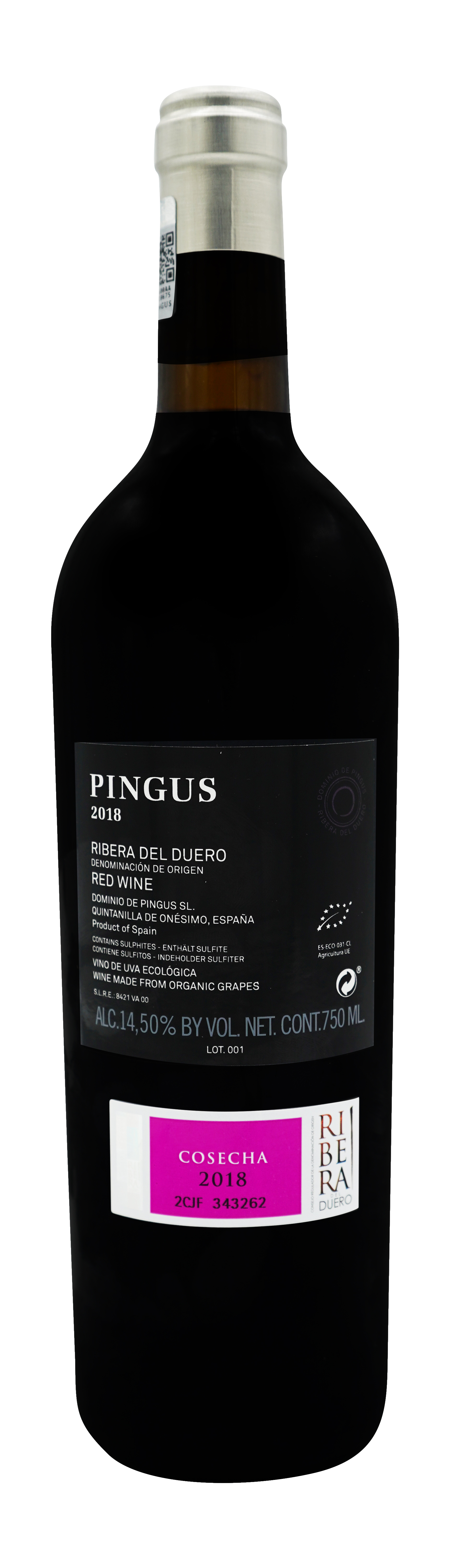 Pingus 2018 - back label