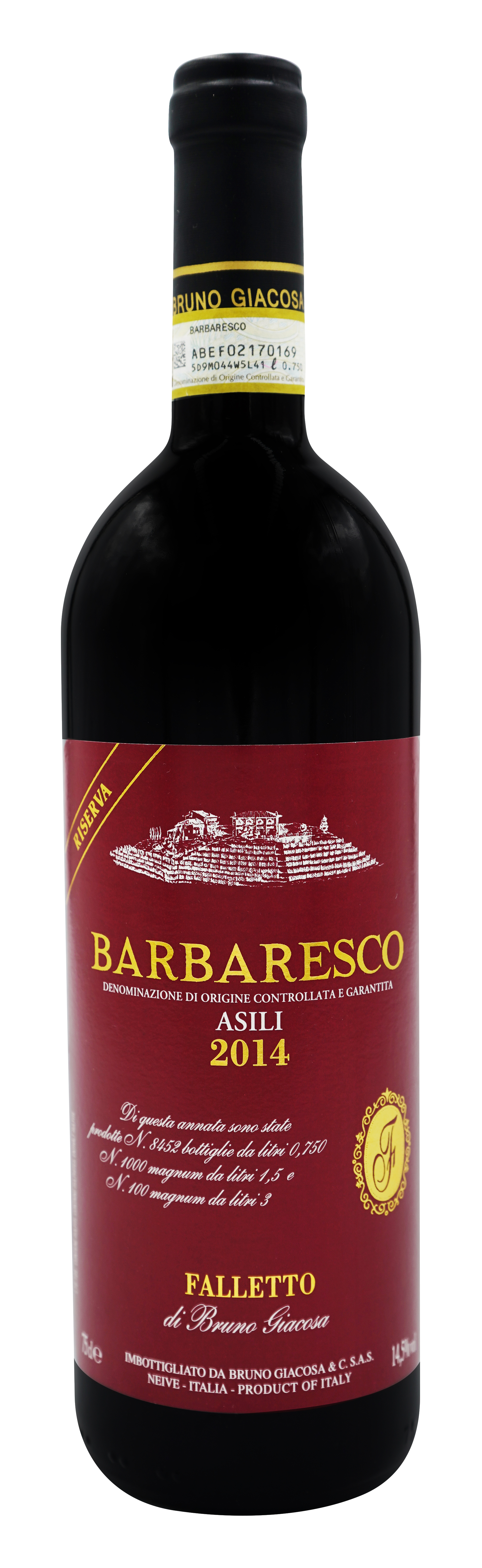 2014 Barbaresco Riserva Asili - rotes Etikett