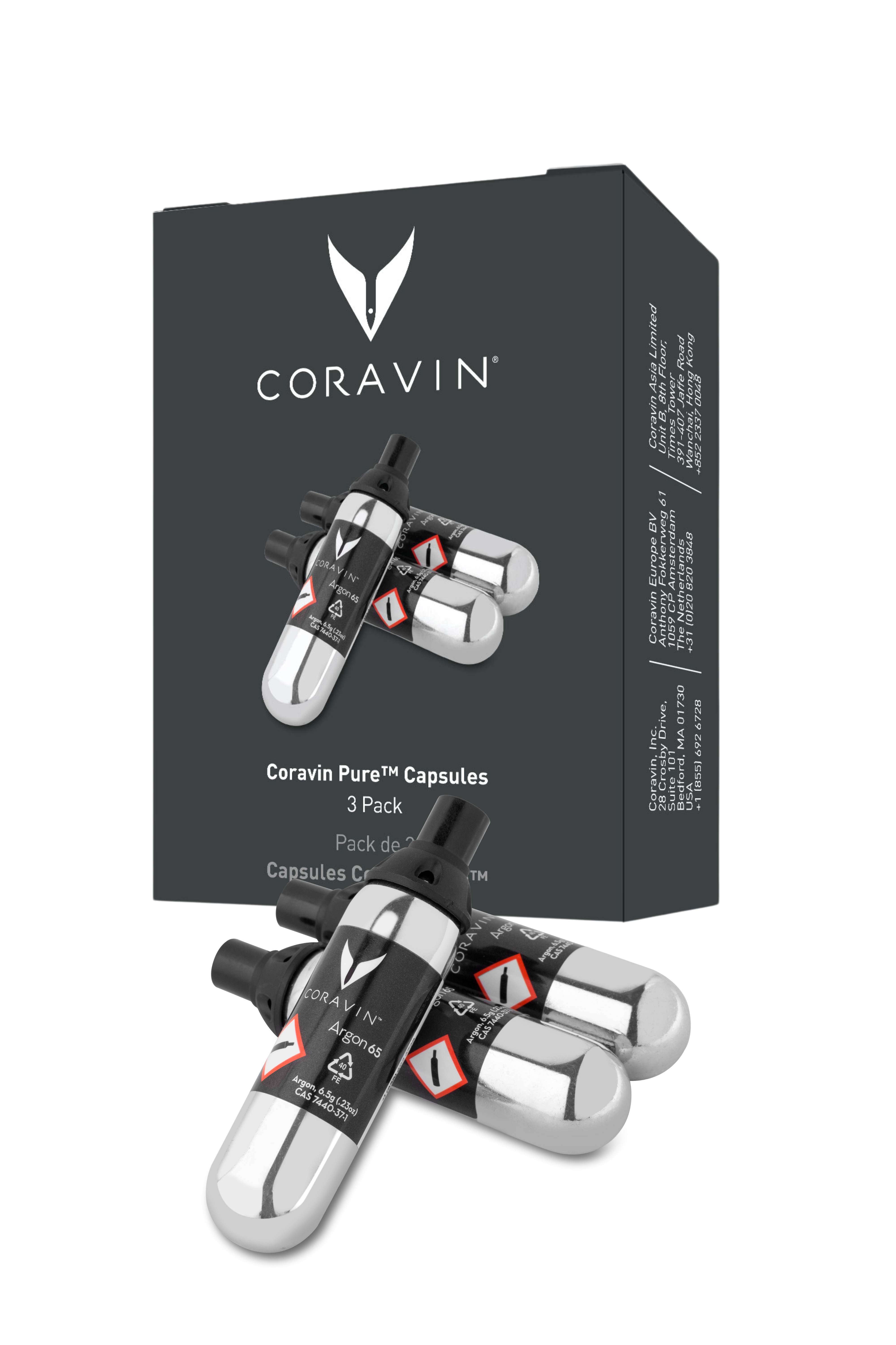 CORAVIN Argon Kapseln - 3 Stück