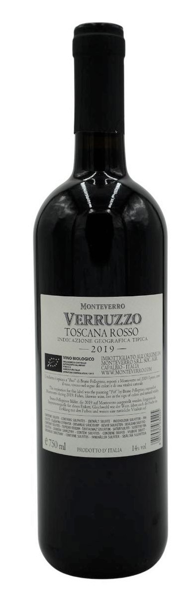 Monteverro 2019 Verruzzo - back label