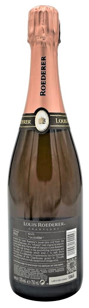 Roederer-Champagner Brut Rose back label