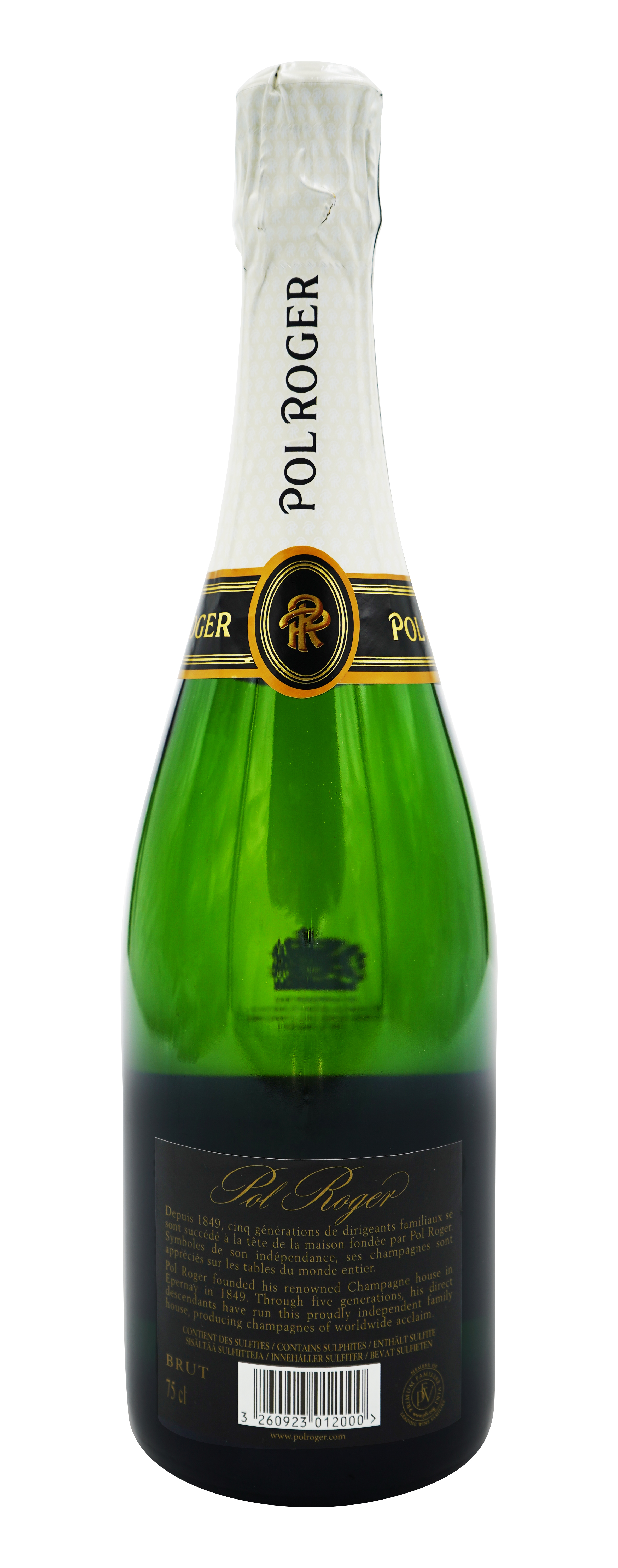 Pol Roger Champagner Reserve - back label