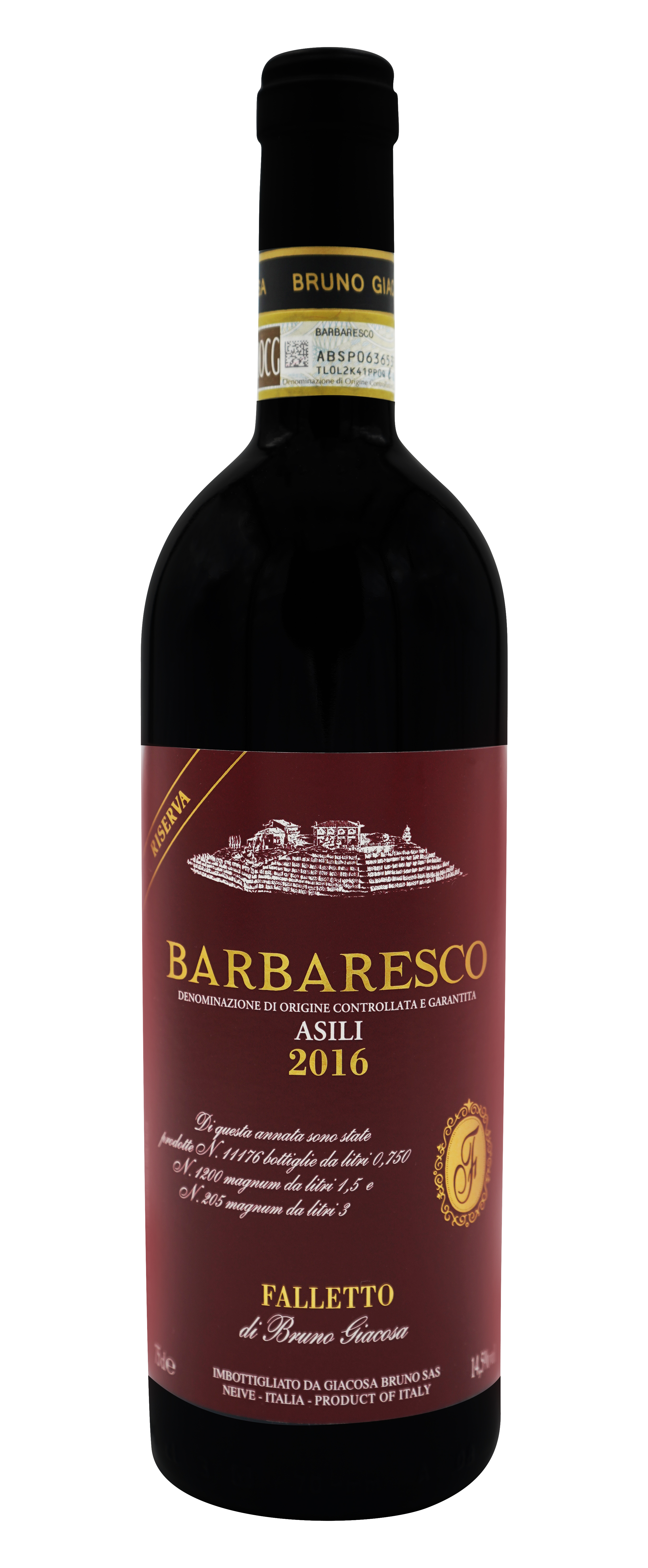 2016 Barbaresco Riserva Asili - rotes Etikett